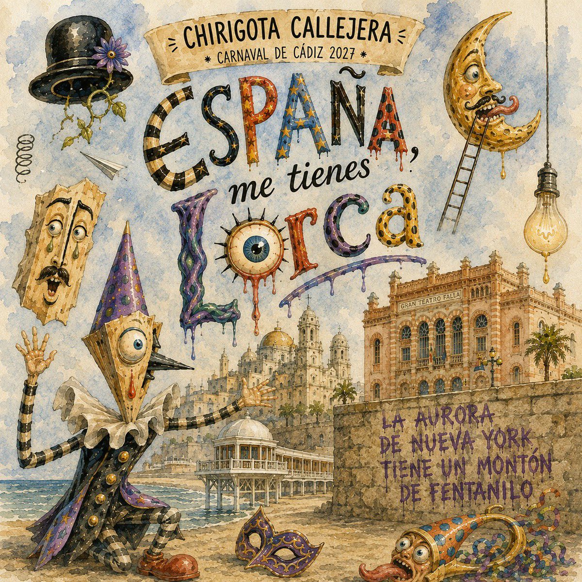 josepereiraes's tweet photo. Con muchas ganas os anunciamos la chirigota, chiriparsa, compargota… Lo que sea, del año que viene. https://t.co/I8DeJgO1MO