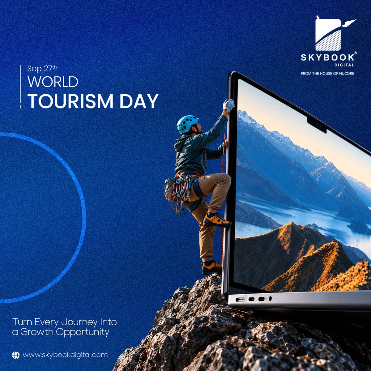 SkybookDigital's tweet photo. 🌍✈️ Happy World Tourism Day!

Celebrating the journeys that connect people, cultures &amp; destinations across the world. 🌎✨

Explore more. Connect more. Experience more.

#WorldTourismDay #SkybookDigital #Travel #Tourism #ExploreTheWorld https://t.co/ur8GjndJim