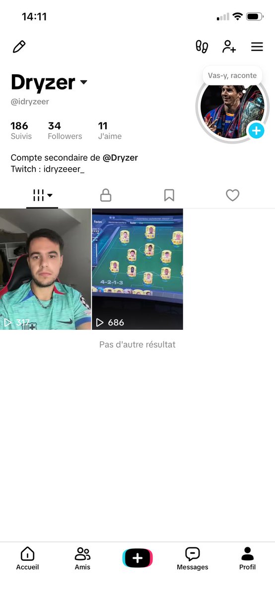 DryzerFifa's tweet photo. Lâchez un follow les bg encore 16 j’envoie un Live en D3 Rivals merci ❤️ https://t.co/su3UvVARqR