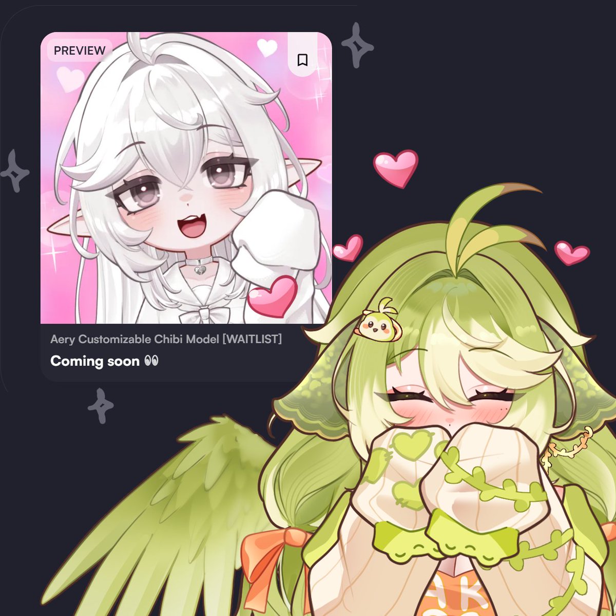 AeryArts's tweet photo. Today is my birthday and I'd like to ask for a little birthday gift from you! (ㅅ´ ˘ `)
Right now, my Customizable Chibi model is available for a waitlist on VGen! If you're interested, I'd be super happy if you joined the waitlist  

I will highly appreciate it, thank you (˶˃ ᵕ ˂˶) .ᐟ.ᐟ