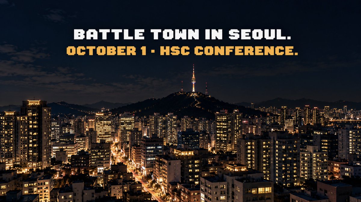BattleTownCom's tweet photo. We're in Seoul on October 1 for the HSC Conference 🇰🇷

The closed beta build comes with us. If you want to see the tanks move before public access opens, this is the earliest way to do it in person.

Come find us if you run a gaming community or work anywhere near the BNB side of things. Everyone else is welcome to just play a round and tell us what feels off.

Presale keeps running on https://t.co/c4q3HFE0pM while we're there.

Event page: https://t.co/T45eQ6dwVk