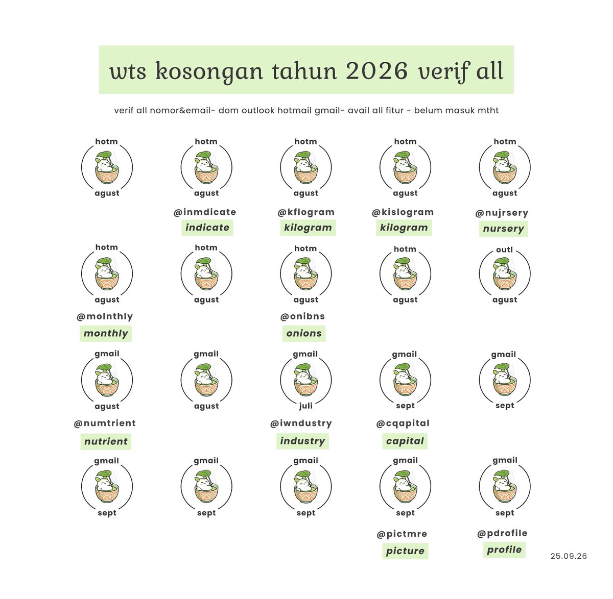 doeyllish's tweet photo. @leogowd kosongan jimailll akakk 13k per eachh, out/hotmail 12k sjahh https://t.co/lHpoRBt9wG