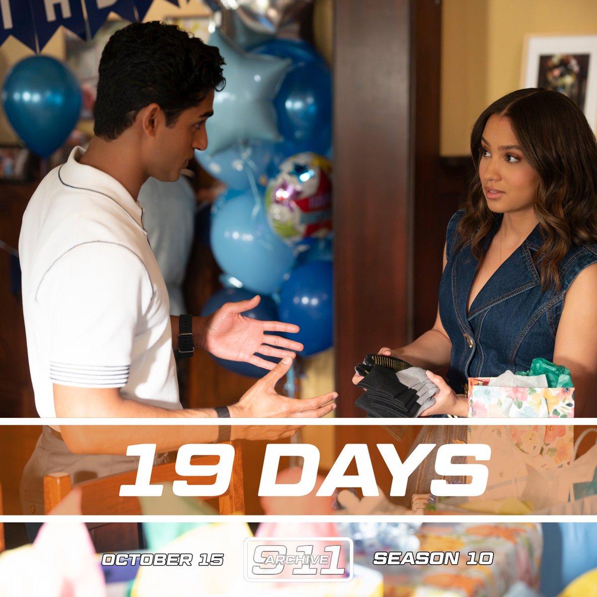 911_archive's tweet photo. ⏳ 19 DAYS until the Season 10 premiere of #911onABC! https://t.co/sqFo8H6H9u