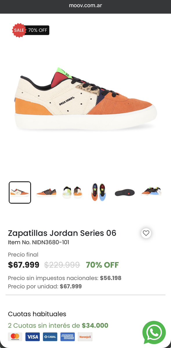 radarahorro's tweet photo. Radar Detecta 🚨

Nike Baratísimas en Moov 

https://t.co/fR1Qu5FEJT https://t.co/eYZXZzebuK