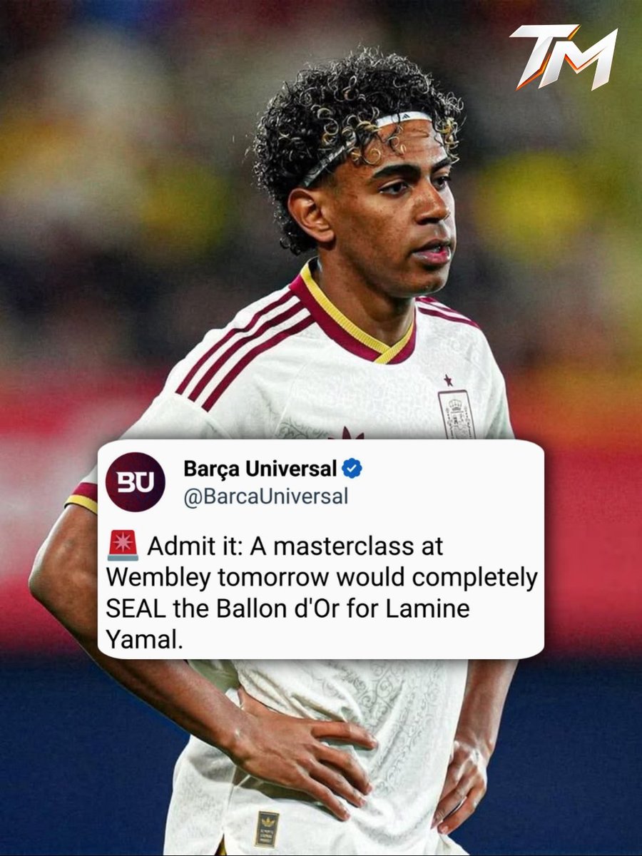 TMfutbal's tweet photo. 🚨 Barcelona fans were the first to call the Nations League a “friendly tournament” when Yamal lost to Cristiano’s Portugal last year.

But suddenly, it’s a Ballon d’Or decider again. 😴 https://t.co/UmANytCXXl