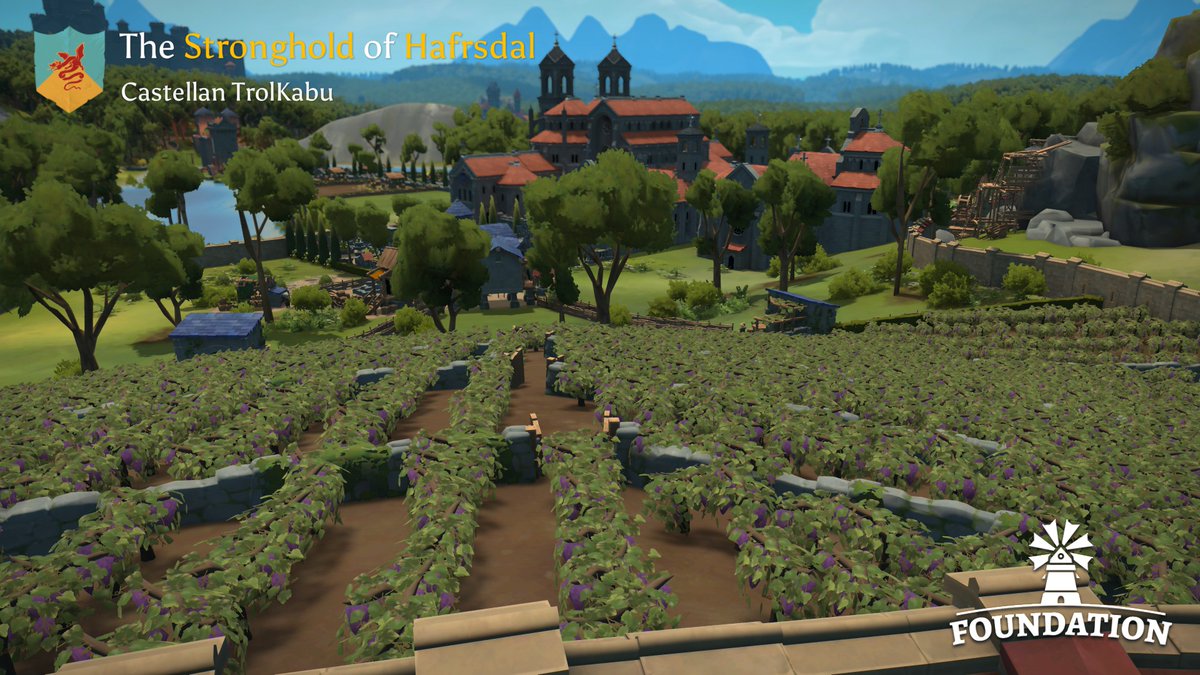 foundationgame's tweet photo. This week we're visiting the lofty heights of Hafrsdal Stronghold. Created by TrolKabu to keep watch over the land... 🏰

From up there, we bet very little is going unnoticed!

#FoundationGame #CityBuilder #ScreenshotSaturday https://t.co/sSh0hVC1Gq
