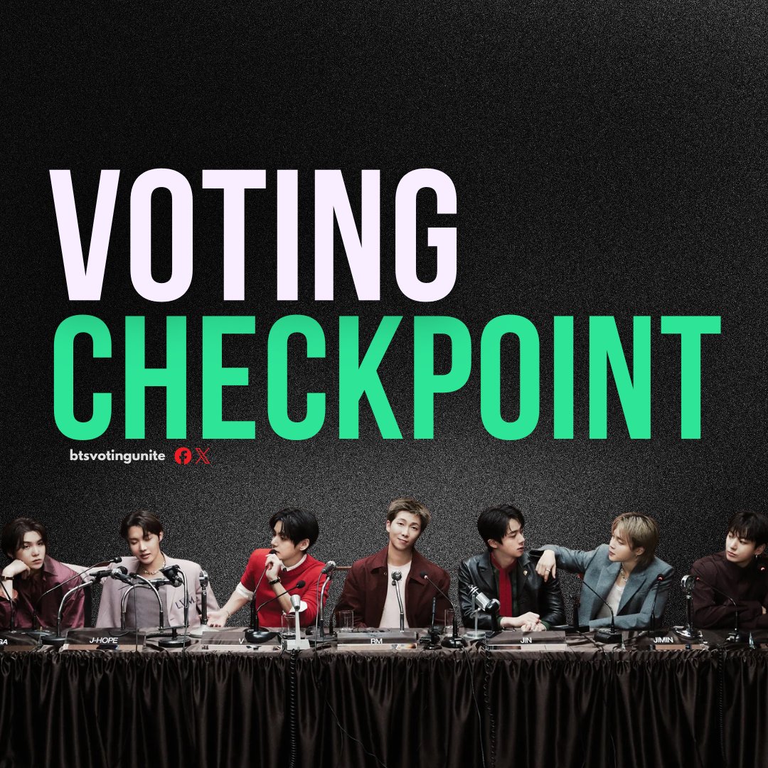 btsvotingunite's tweet photo. 🛑✋ ARMY VOTING CHECKPOINT!

🏆 FMA — International Artist 

🌊: (https://t.co/ayuMdRGREk)
🗓️ Ends: Oct. 5

🏆 ARIA — Most Popular International Artist

🇦🇺: Website and Spotify
🌊: (https://t.co/3AIFf3GumA)
🌊: (https://t.co/Y4Pkq4coBp)
🌎: X → #ARIASBTS
🗓️ Ends: Nov. 9 https://t.co/gGOmfQr6fP