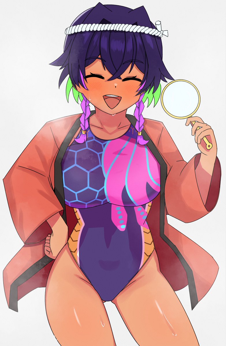 illust_sagari's tweet photo. 漫画版ドラ娘に出てくるお祭り衣装な蒼斬しのぶちゃんはもっと広まるべきだと思いました。 https://t.co/9fpgccgQ7m