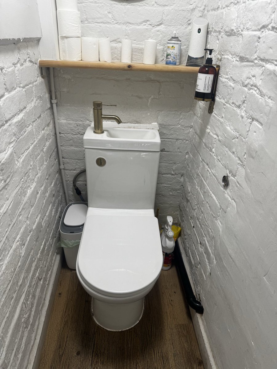 surpluscaffeine's tweet photo. I found this sink / toilet combo unsettling…. https://t.co/vcgEdNK82Z