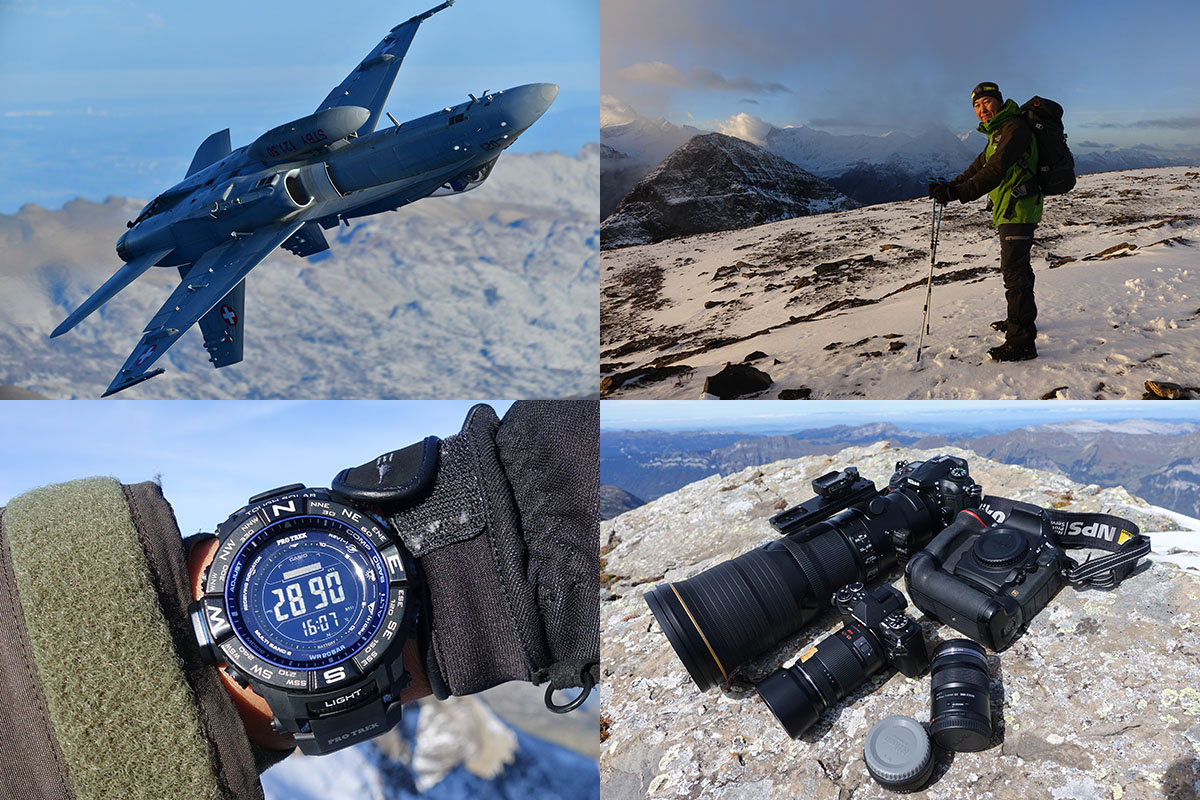 JETBIRDER's tweet photo. 「山好きで写真好きで飛行機好きな人と付き合いたい」というのは、さくらの山で落花生でも食べてキャッキャウフフしながらBokeh＆彩度マックス映え写真撮る人を求めているのであって、ヘビーな機材一式背負って夜中に標高2890mのスイスの山に登って山越えホーネットを撮る異常者のこ���ではない⛰️ https://t.co/lv3VPQRcTM