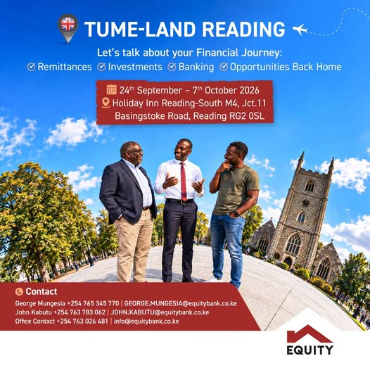 RamogiFM's tweet photo. Equity ochopo UK!

Rom kod team mar  Equity e UK kochakore 24th September - 7th October e Holiday Inn Reading-South M4, Jct. 11 Basingstoke Road, Reading RG2 0S.
Equity nitie e ground. Machiegni !
#EquityDiaspora @KeEquityBank https://t.co/I1wt1N5GC2