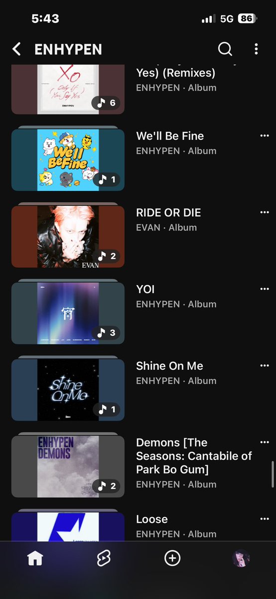 kirarijay's tweet photo. heeseung’s “ride or die” in enhypen’s official channel’s release playlist?! i can already smell his return statement coming 😭😭😭 https://t.co/Zsbd68ZzvX