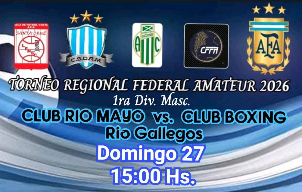 ElenaMo40284501's tweet photo. #RioMayo⭐⭐⭐ #Chubut
#AFA #CFFA
#TorneoRegionalFederalAmateur 2026
⚽Club Rio Mayo Vs.
Club Boxing.
*Se juega en la Cancha CSDRM-
#SomosPatagonia🇦🇷
#CorredorBioceánico
#PrensaCSDRM⭐⭐⭐ @ascensointerior https://t.co/MAa19BDl2R