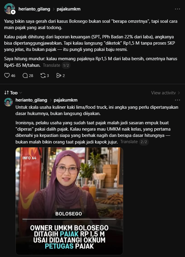 black_k00k33's tweet photo. nasib WNI pelaku usaha.. dipalak preman, dipalak oknum aparat, sama dipalak negara.
#Indonesia #pajak #bolosego #tax https://t.co/Awl37PfN1Y