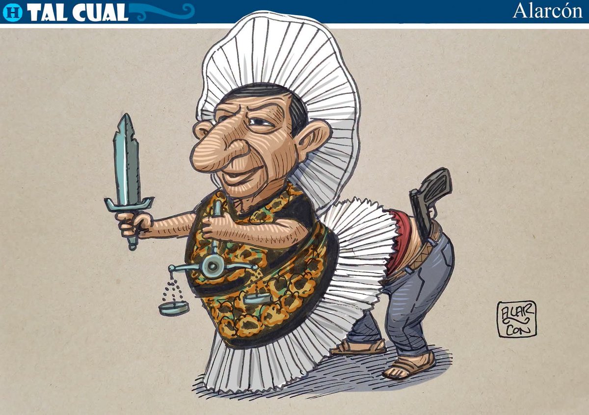 GuillermoJB's tweet photo. @alarcondibujos La 4ta Putrefacción de Justicia:
1. Salomón Jara (gobernador de Oaxaca) tierra de Benito Juarez. 
2. Vestimenta de Tehuana (representando al pueblo bueno, sabio y muy inocente e ingenuo).
3. Narc0 - Corrupción. 
4. Gobiernos municipal de Juchitán y estatal (de Oaxaca). https://t.co/BZCWNTkAQp