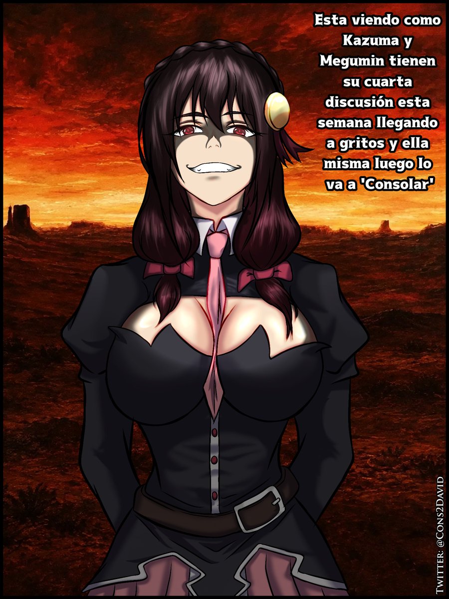 Cons2David's tweet photo. EVIL #YunYun sabe que su mejor carta ser el 'Alivio' de una semana frustrante 

#konosuba #この素晴らしい世界に祝福を #ゆんゆん #Yunzuma #kazuma https://t.co/9Y0BxMuEVE