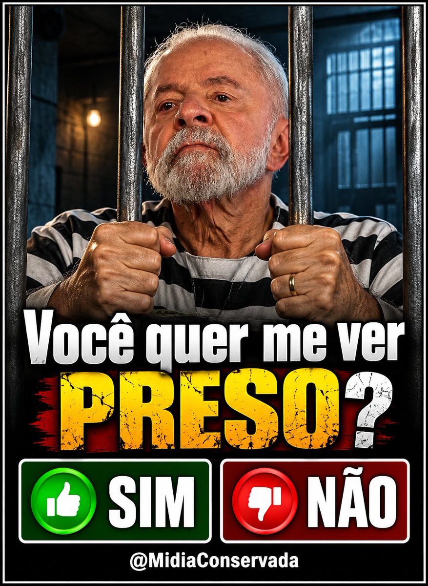 MidiaConservada's tweet photo. Fora PT você quer o Lule preso ❓ https://t.co/Ccc7K38PdD