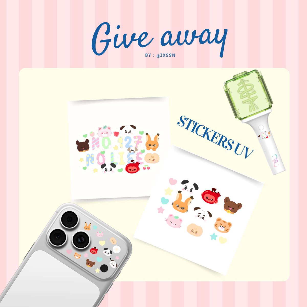 jx99n's tweet photo. ⋆. 𐙚˚࿔ give away 𝜗𝜚˚⋆ by @jx99n 
         NCT127 THE REDLINR IN BKK

Pls RT 🙇‍♀️

31.10.26

• STICKERS UV DFT 100-200 

#NCT127_5TH_NEOCITY_BANGKOK_THE_REDLINE #THE_REDLINE_BANGKOK https://t.co/y3Hm9oYmHC