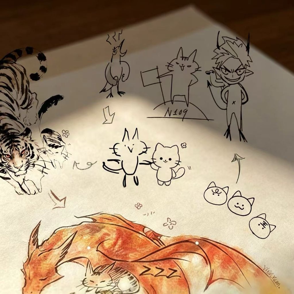 Augustiiiinea's tweet photo. Sylus is Kitten's exclusive artist 🧑‍🎨 His paintings always bring me so much happiness 🥹🍂 https://t.co/zAqbpa8gMf