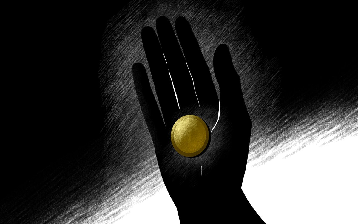 h0ll_ow's tweet photo. 저, 낭랑 ███세 할로우. 인간들의 명절 문화에 발맞춰 여왕님을 비롯한 여러 인간 외의 분들께 받아낸 용돈이라는 것을 자랑합니다. 무려 금화 한 닢! https://t.co/uqrqEIZfWB
