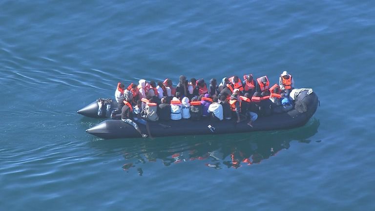 PoliticsNowGB's tweet photo. Laurent Nunez, France's interior minister, has declared French officers are forbidden from stopping small boats. https://t.co/BNsnMXV4pn
