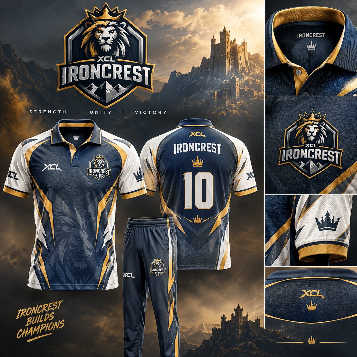 XCRICKLEA6's tweet photo. 👑 THE SECOND FRANCHISE IS HERE! 🏏

Welcome XCL Ironcrest — the second official team of XCL Season 1. ⚔️

Forged with strength. Built for the battle.

The Ironcrest era begins now. 🔥

OWNER: @TeamSamCurran58

Video,Logo and Jersey Credit Goes To The Owner: @TeamSamCurran58 https://t.co/ZCHhAtG9Pq