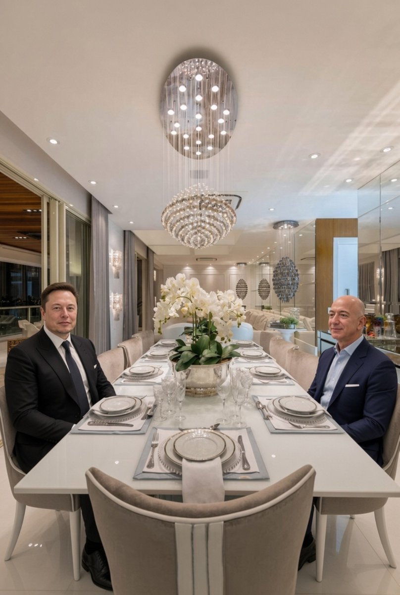 Elonpage114's tweet photo. Elon Musk or Jeff Bezos?
Who would you rather have dinner with?

A. Elon 🚀
B. Bezos 📦 https://t.co/Y3CeKZ1E70