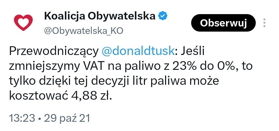 marcin_przydacz's tweet photo. Panie Premierze, wszystko przed Panem. Niech Pan w końcu obniży Polakom ceny paliwa. To jedna decyzja. Pańska decyzja. https://t.co/vwLgbX1snc