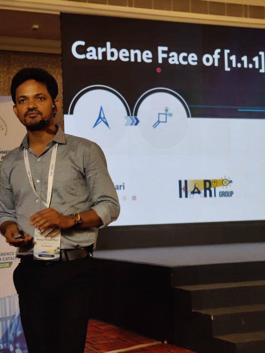 icoc_2026's tweet photo. 🎤✨ Fascinating chemistry. Fresh perspectives. Inspiring science. Prof. Durga Hari @HariGroupIISc is delivering an engaging Invited Lecture at #ICOCIV2026, making for an exciting and insightful session. 🔬🧪 https://t.co/INmhsFEZkV