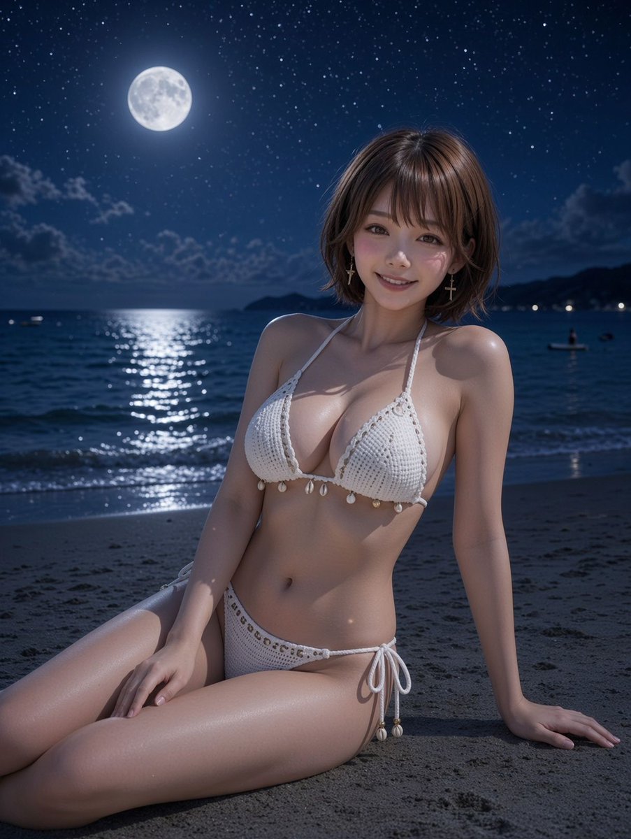miria_days's tweet photo. 今日もおつかれさまです🌙💕

今夜は初めての、夜の海みりあ🌊🌺
月明かりの海って、昼とはぜんぜん違って
ちょっと特別な感じ🤭✨

そして明日は……💗
ファンサイトで新しいものをリリースします🥰

何が出るかは、まだナイショ🤫💕
みんな何だと思う〜？😏✨

明日を楽しみにしててね🌙💗 https://t.co/pnKbyppApG