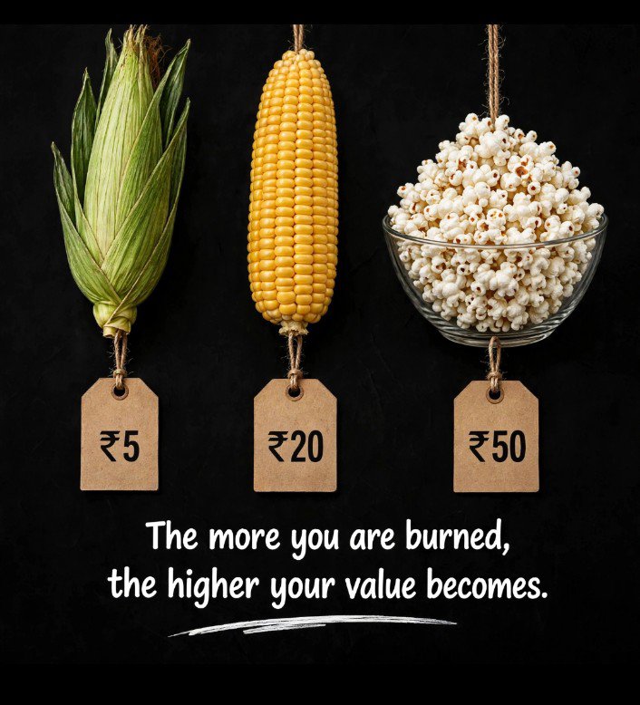 mahicbe's tweet photo. Pain has a price tag. The more you suffer, the more valuable you become 💯

From ₹5 to ₹50 — The heat didn't destroy it, it increased its value! That's life 🔥💯 https://t.co/xynsvdR5TO
