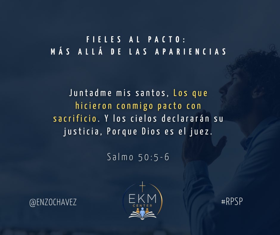 EnzoChavez's tweet photo. Salmo 50
Dios reúne a los suyos y el cielo declara su justicia. Nuestro pacto con Dios no debe quedarse en palabras: requiere entrega, fidelidad y sacrificio. Aunque otros no reconozcan nuestro esfuerzo, Dios lo ve. Permanece fiel; Él conoce tu camino y dará la recompensa. #rpsp https://t.co/KxslA0n2d5