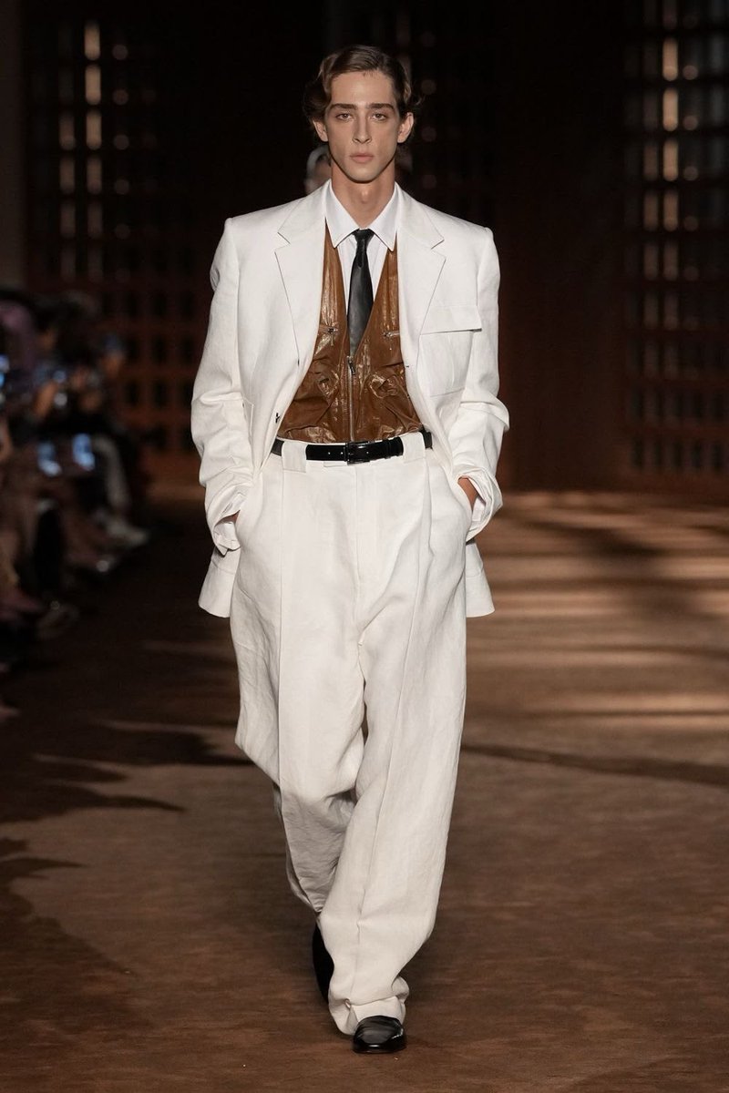 HausofSweets's tweet photo. If Anthony Vaccarello is really leaving YSL, I do need Maximilian to get that job. 

His Ferragamo feels like an audition tape https://t.co/SQUHEwLaZb