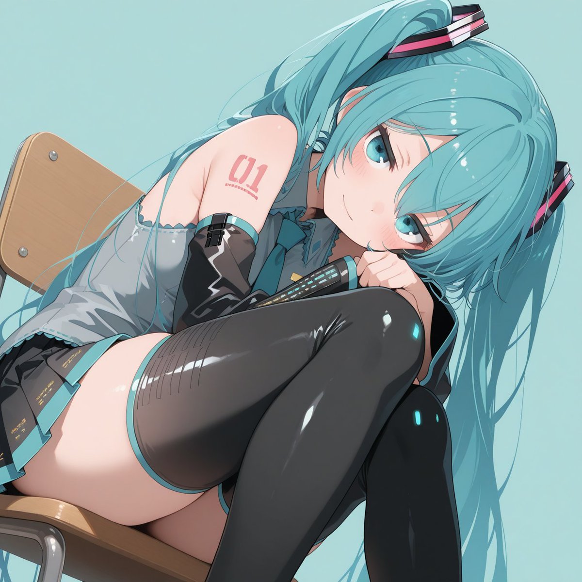 TOMBOAI7379's tweet photo. 初音ミク / Miku Hatsune　#AIイラスト #AIARTWORK #初音ミク https://t.co/XsGH1S1dF8