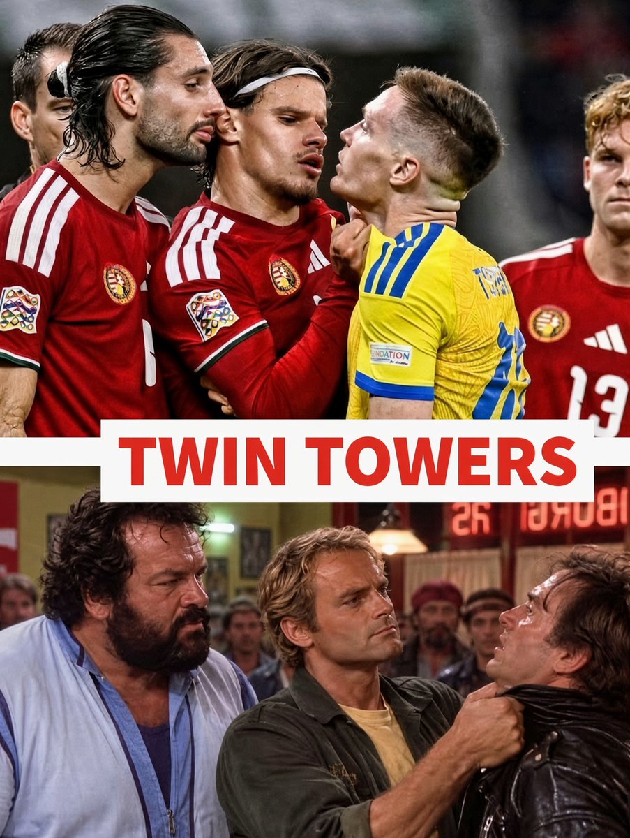 Anfield_eraa's tweet photo. Szoboszlai and Kerkez don’t debate. They just grab the collar.
Twin Towers energy. Hungary never takes a step back. 🇭🇺 https://t.co/JaHKHxbLp2