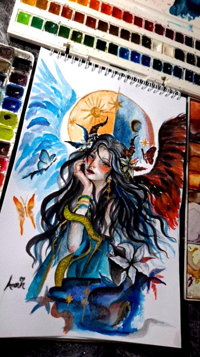 monea_art's tweet photo. Good evening from somewhere between Heaven and Hell. 🌙
🪽
Maybe we’re all a little bit of light… and a little bit of darkness.

Wishing you a beautiful evening. 🖤✨

https://t.co/DgEhN2gY9y https://t.co/4yaw6px0Vw