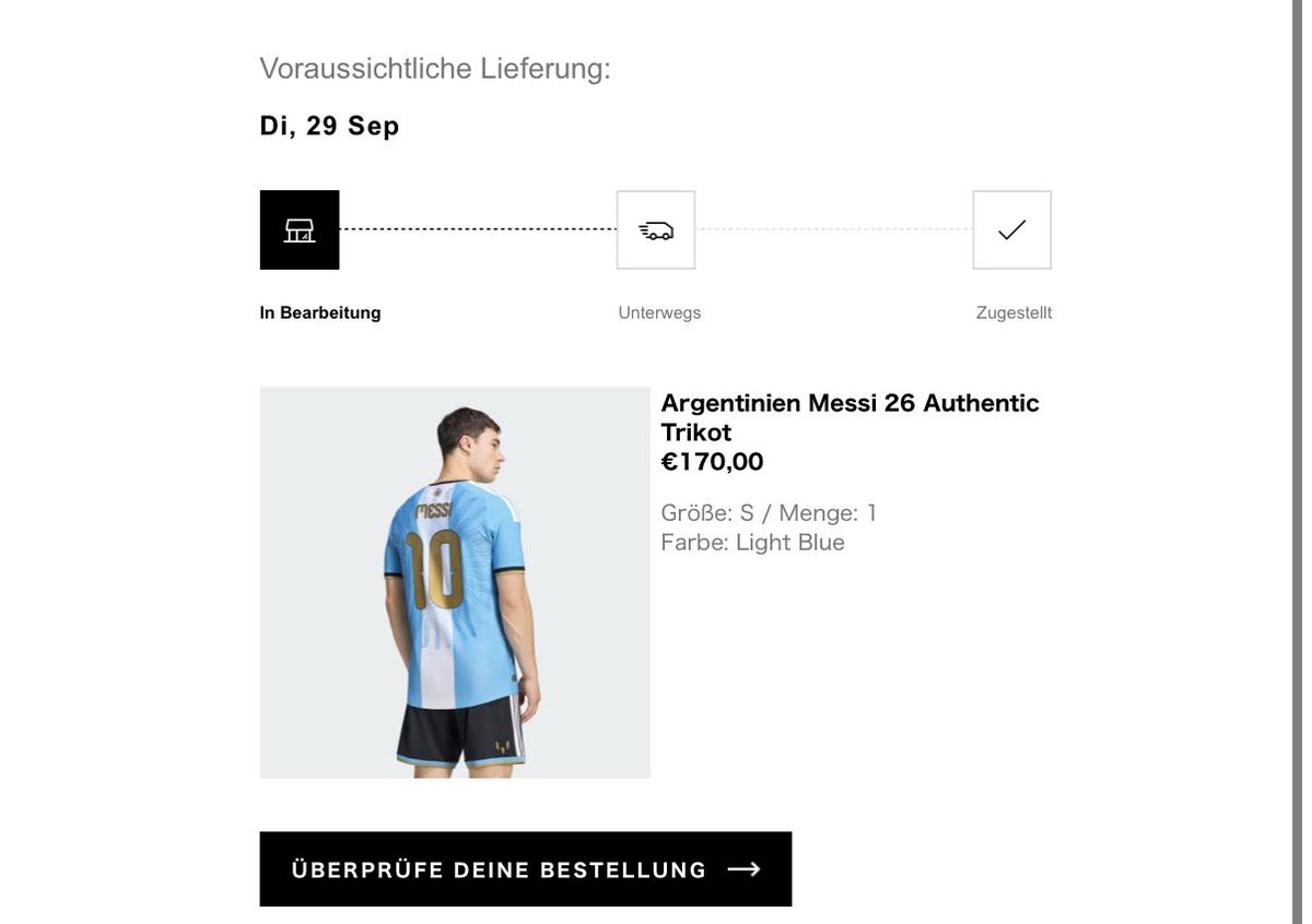 fcbluckyend's tweet photo. ドイツのadidas公式ストアで、オーセンティックユニ買えました！

Shipgermanっていう、荷物転送サービスで日本に送れます。ユニ170€+転送代29€で、36000円です💸
DMで聞いてもらって大丈夫です🙆 https://t.co/l1imN0U2HM