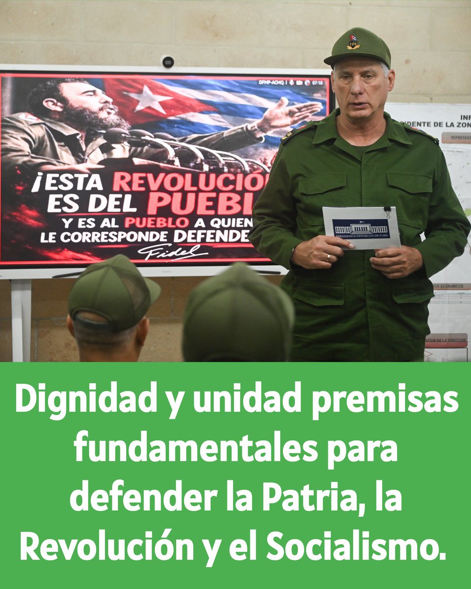MinfarC's tweet photo. 🇨🇺Ante las constantes amenazas a la nación, dignidad y unidad. 
#FARCuba https://t.co/5kYL9bM0bV