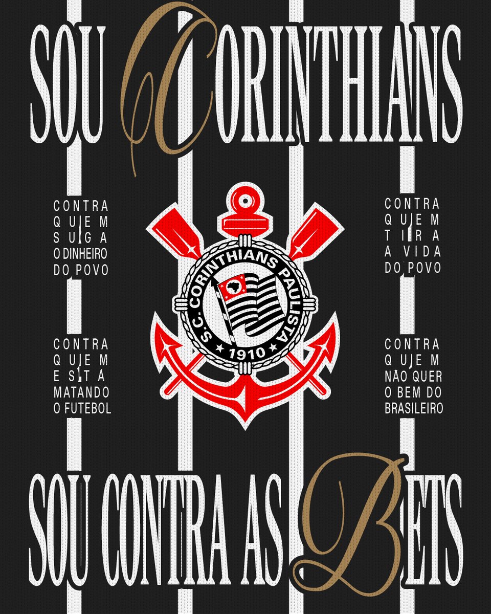 orenanlex's tweet photo. TORCEDORES UNIDOS CONTRA AS BETS NO BRASIL

Contra quem suga o dinheiro do povo.

Contra quem tira a vida do povo.

Contra quem está matando o futebol.

Contra quem não quer o bem do brasileiro.

SOU CONTRA AS BETS. (1/10) https://t.co/169XkK98Y2