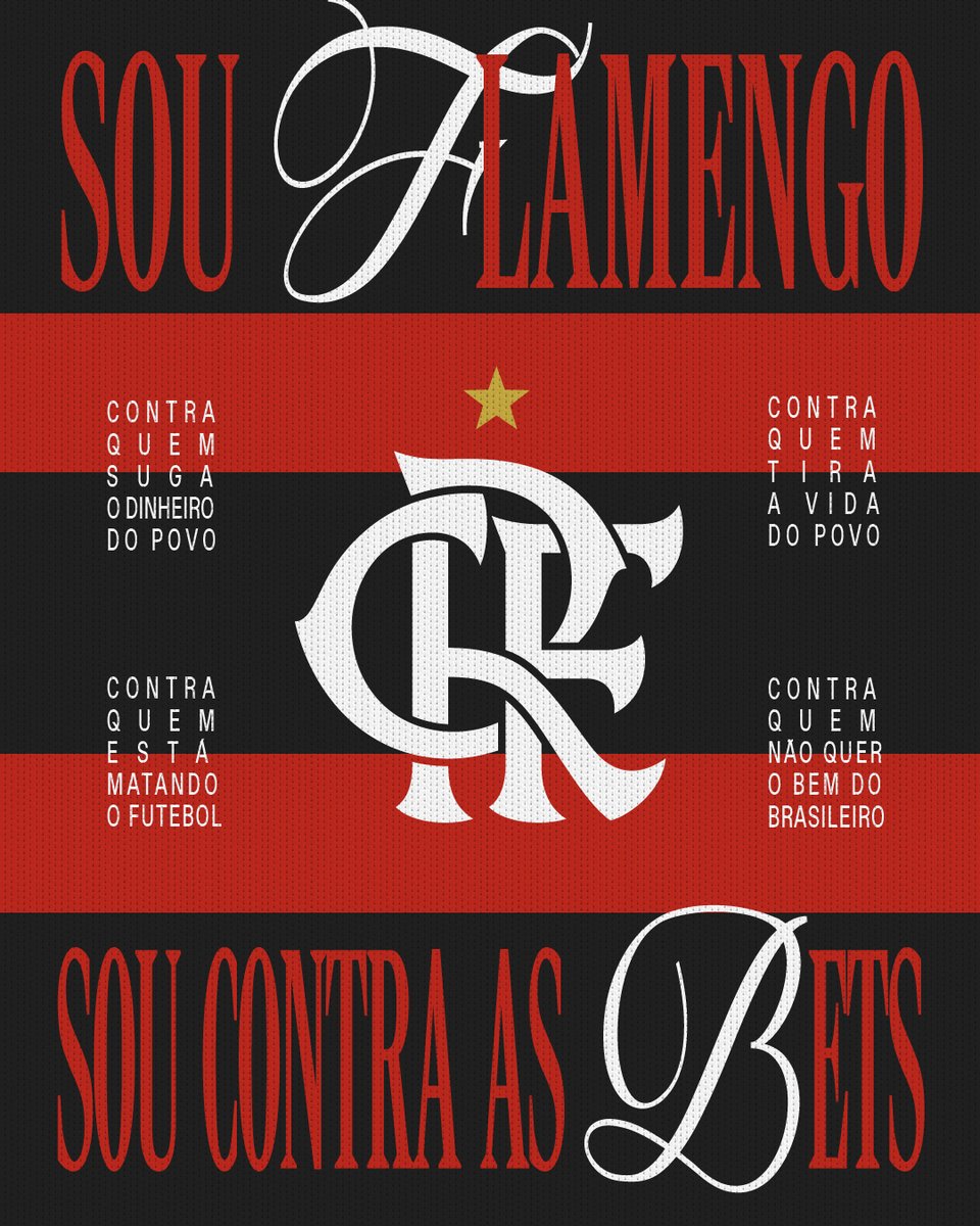orenanlex's tweet photo. TORCEDORES UNIDOS CONTRA AS BETS NO BRASIL

Contra quem suga o dinheiro do povo.

Contra quem tira a vida do povo.

Contra quem está matando o futebol.

Contra quem não quer o bem do brasileiro.

SOU CONTRA AS BETS. (1/10) https://t.co/169XkK98Y2