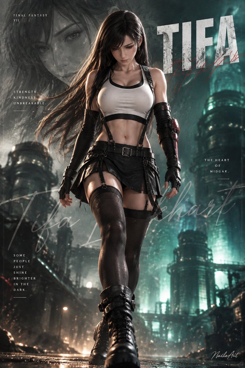 RedWing_90's tweet photo. Some people just shine brighter in the dark. 🥀✨

 #TifaLockhart #FinalFantasyVII #FF7Rebirth #FinalFantasy #Midgar #Tifa #SquareEnix #GamingArt #DigitalArt #CinematicArt #GamerGirl #CharacterDesign #GamingCommunity #FF7Remake https://t.co/gwnFTzRYsi