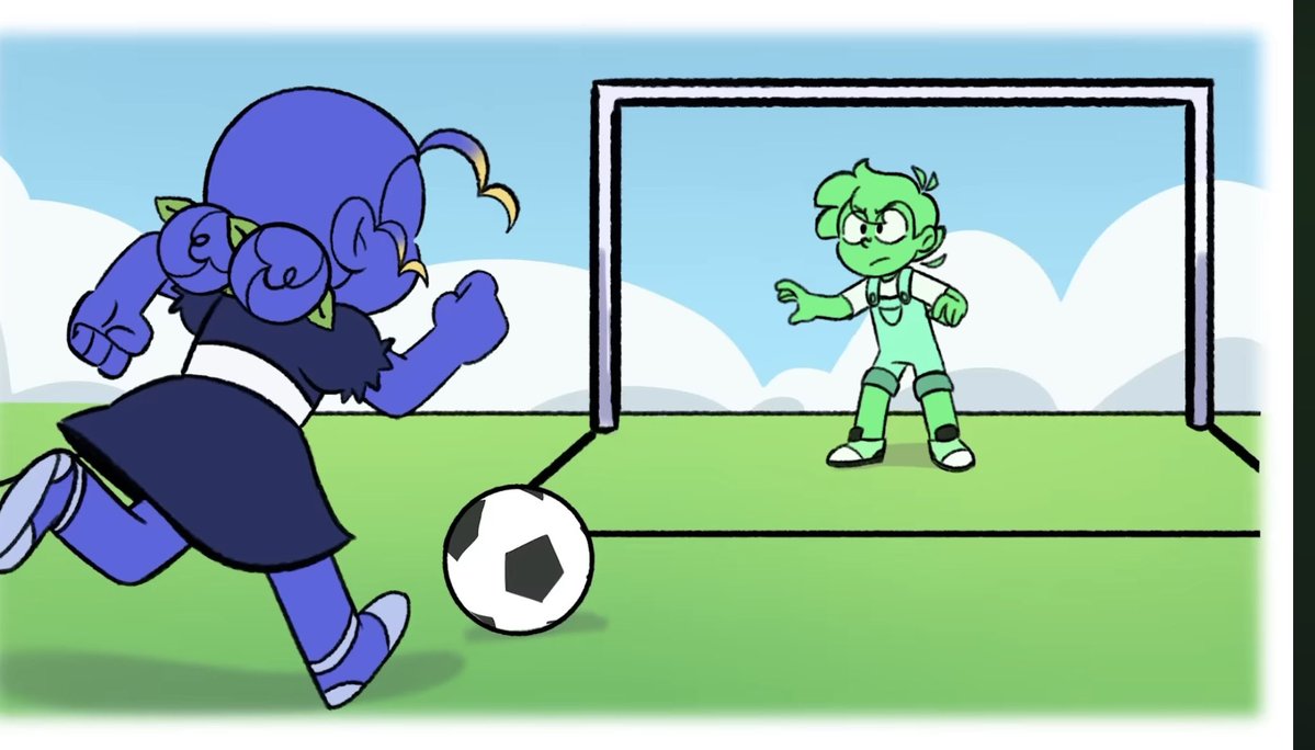 Amogus_fyter's tweet photo. Torajo com uma bola de futebol nessa cena aí 

Será que essa cena da câmera e a cena dele jogando futebol com a zulmi se passam no mesmo dia?

Eu suponho que essa cena da câmera venha depois já que parece estar entardecendo por causa da janela enquanto na outra cena tá de dia https://t.co/EeDn0AnK1E
