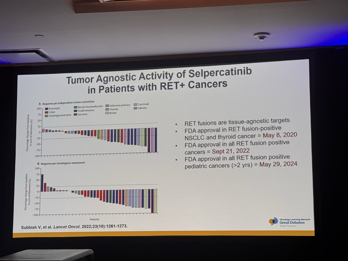 Dr. Estela Rodriguez (@Latinamd) — OLN Great Debates 2026 — Tumor-Agnostic Therapy data slide 2