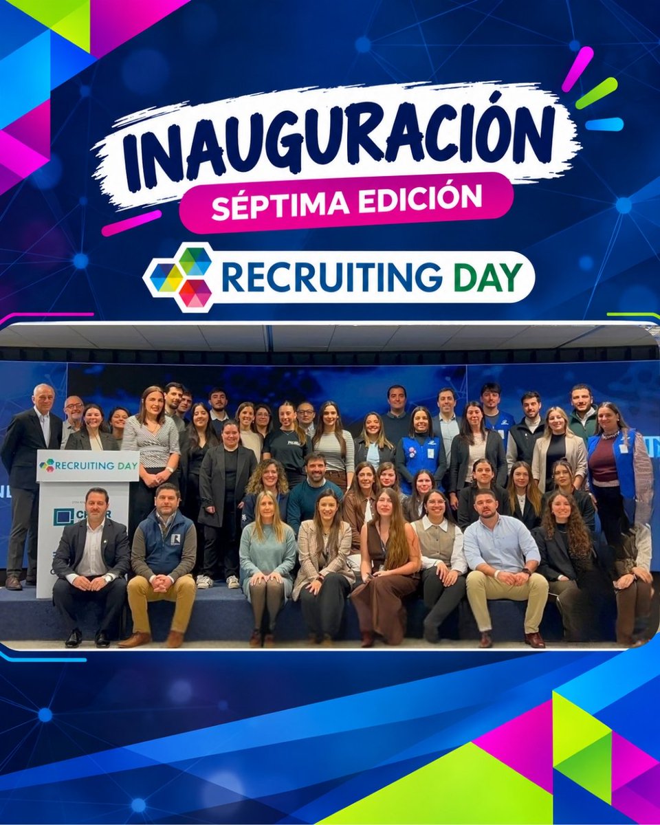CREARcomunic's tweet photo. Así inauguramos la 7ª edición de Recruiting Day. 💙💚

Una foto que representa mucho más que una apertura.

Empresas, autoridades, organizaciones y quienes hacemos posible este encuentro, juntos para dar comienzo a una nueva edición de #RecruitingDay.

#Empleo #Talento https://t.co/SvQ7C0Qysj
