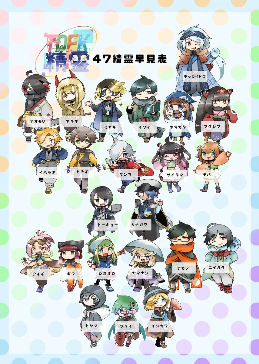 sayu_sukeNEO's tweet photo. #秋の創作クラスタフォロー祭り
土地から生まれた「精霊」を描いています。
47都道府県の精霊は制作済み、現在はグンマの35市町村を制作中です。
ご当地と日常とファンタジーが混ざった世界観でイラスト、漫画等幅広く好きなように描きます。
気になる方は覗いてみてください。 https://t.co/w6Ch3FA2O1