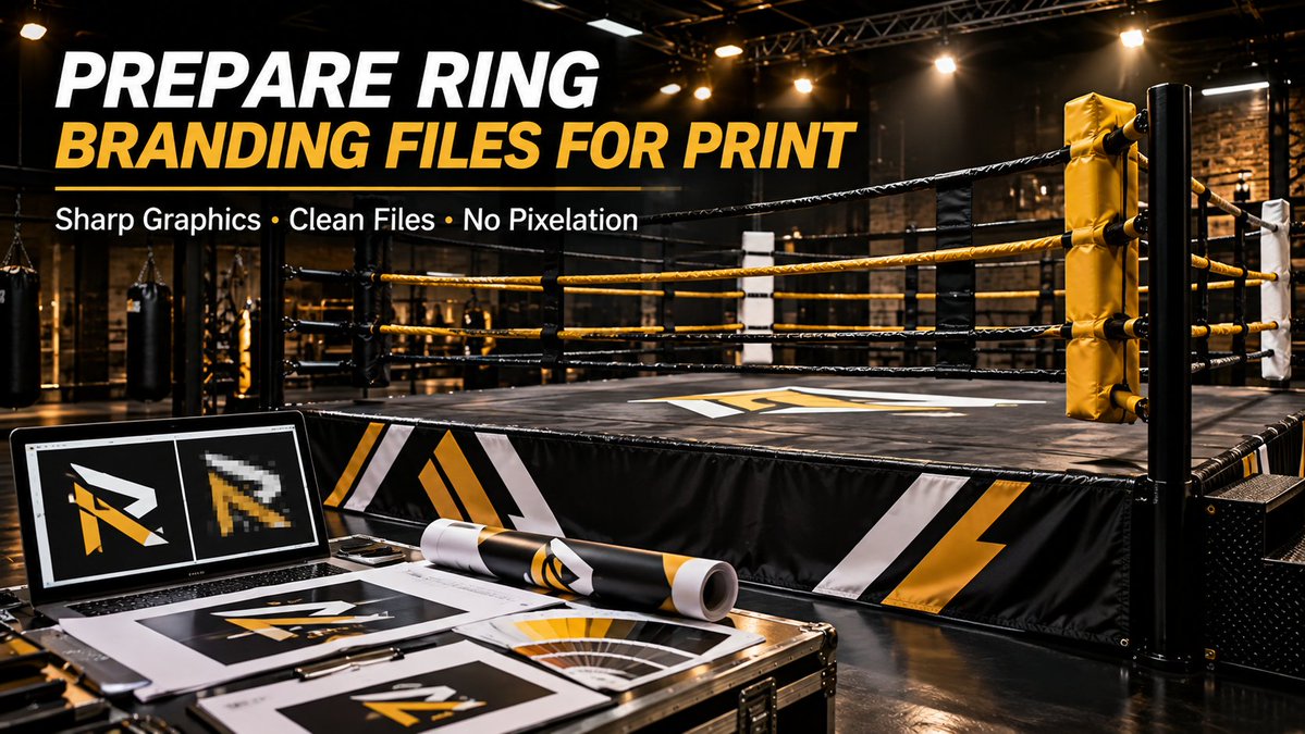TheRingAuthorit's tweet photo. Does your boxing ring logo look sharp on screen but turn blurry or pixelated when enlarged for print?
#BoxingRingBranding #PrintReadyArtwork #LargeFormatPrint #BoxingEquipment #DAANMMA https://t.co/0su3VsvU6k