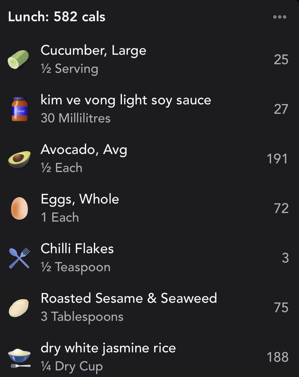 4lwbr's tweet photo. calorie breakdown + ingredients https://t.co/plDk3wVcME