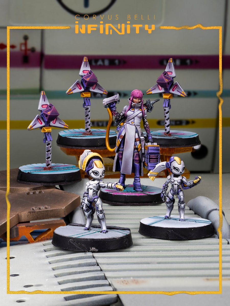 InfinityTheGame's tweet photo. Meet the Sophotect! 🛠️ Your essential ALEPH tech &amp; medical support.

Box includes 6 minis (1 Sophotect, 2 Yudbots, 3 Netrods). 🎲

Get it online or at your local store! 🛒 https://t.co/uahwRgqB6y https://t.co/HSFiuyOTzV