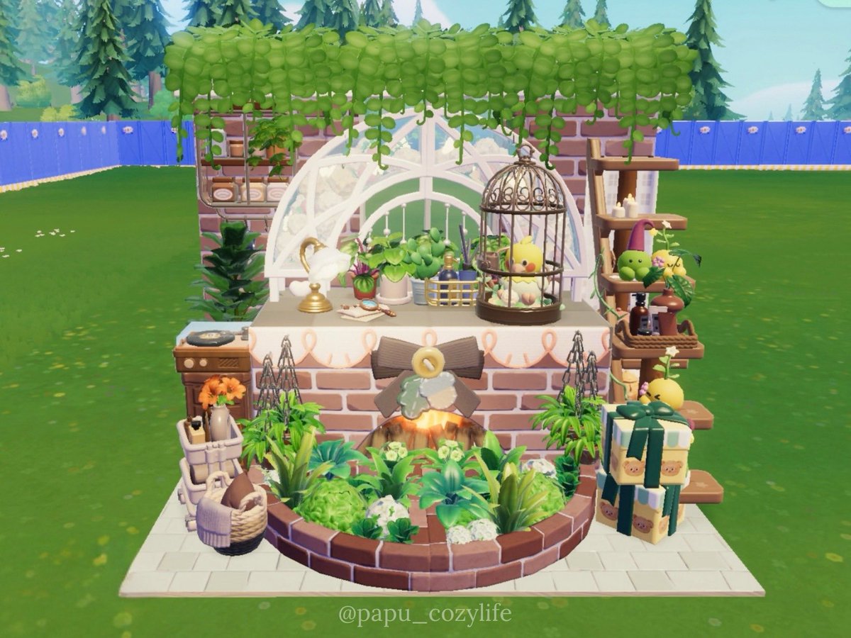 papu_cozylife's tweet photo. ⠀
Fireplace Build 🪵🌿

新ガチャのレンガのトンネル支柱を使って
暖炉風に🫧

#heartopia #ﾊｰﾄﾋﾟｱ #ﾊｰﾄﾋﾟｱ建築部 https://t.co/Iube1bDJMT