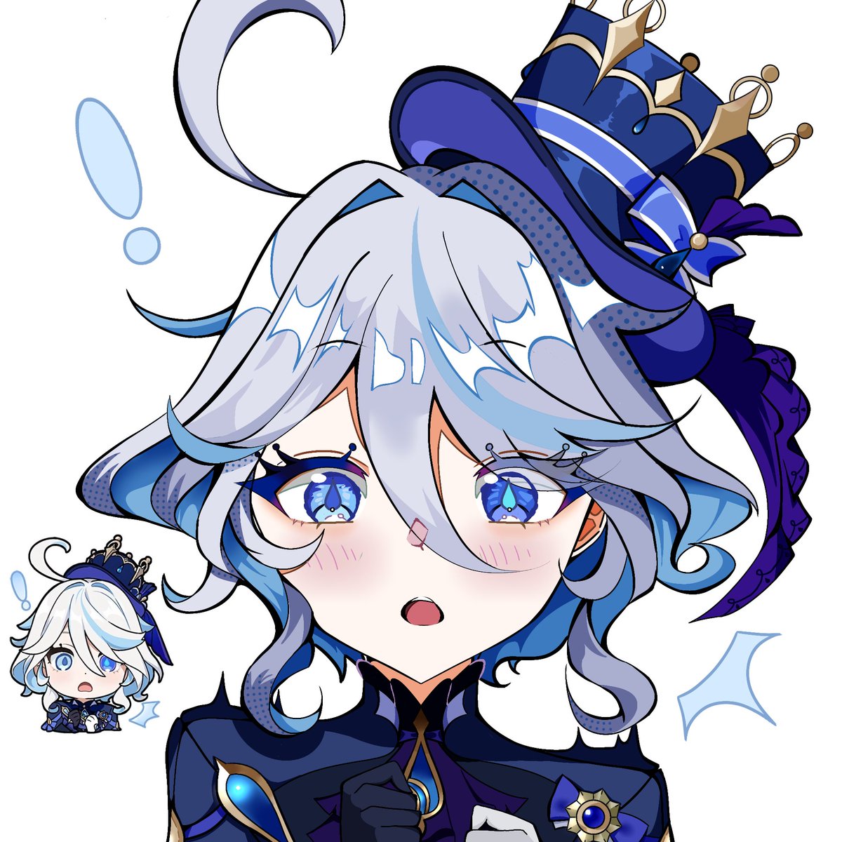Zangeshiro___'s tweet photo. フリーナちゃんの落書きぴくちゃ
#原神 https://t.co/m4a3pGbus8